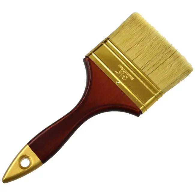 GEKO Profi verfkwast - natuurlijke haren - houten handvat - 90 mm