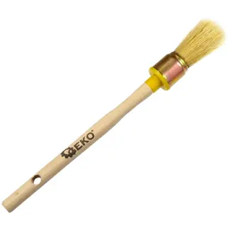 GEKO Ronde verfkwast - 100% natuurlijke haren - 20 mm - Houten handvat