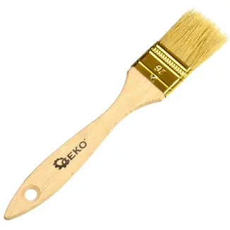 GEKO Platte verfkwast - 36 mm - Universeel gebruik - Houten handvat