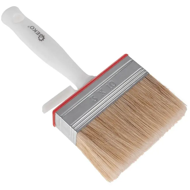 GEKO Blokkwast - 110 mm - Synthetisch & Natuurlijk Haar - Houten Handvat