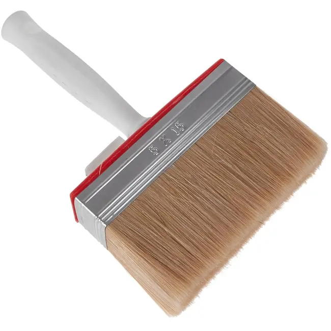 GEKO Blokkwast - 150 mm - Synthetisch en natuurlijk - Houten handvat