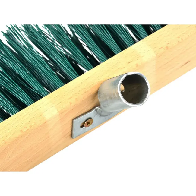 GEKO Straatbezem - Nylon Borstel - Houten Blok - 40 cm