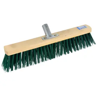 GEKO Straatbezem - Nylon Borstel - Houten Blok - 40 cm