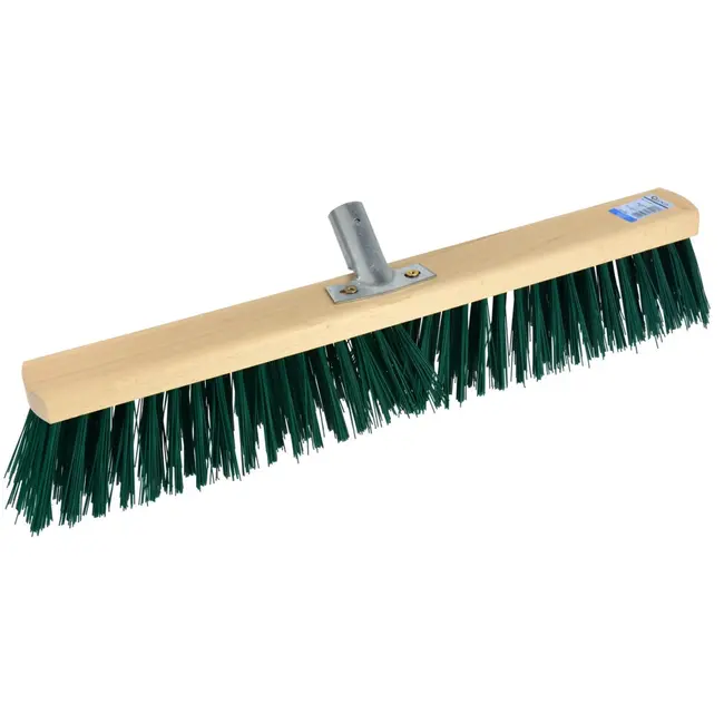 GEKO Straatbezem - Nylon Borstel - Houten Blok - 50 cm