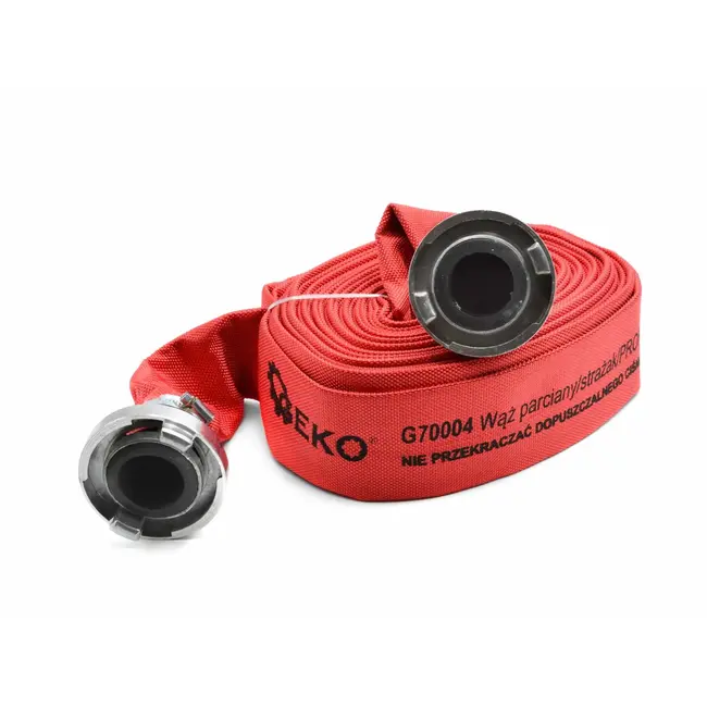 GEKO Brandweerslang - 20m - 52mm - Rood - Aluminium koppeling
