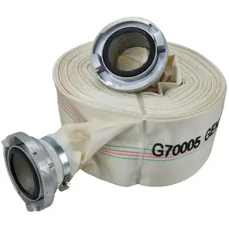 GEKO Brandwerende slang - 20 m - 8 bar - 3 inch - PVC binnenzijde - Met koppeling