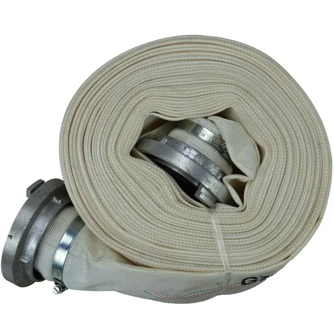 GEKO Brandwerende slang - 20 m - 8 bar - 3 inch - PVC binnenzijde - Met koppeling