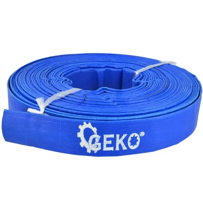GEKO PVC layflat slang - 20 m - 2 bar - blauw - watertransport