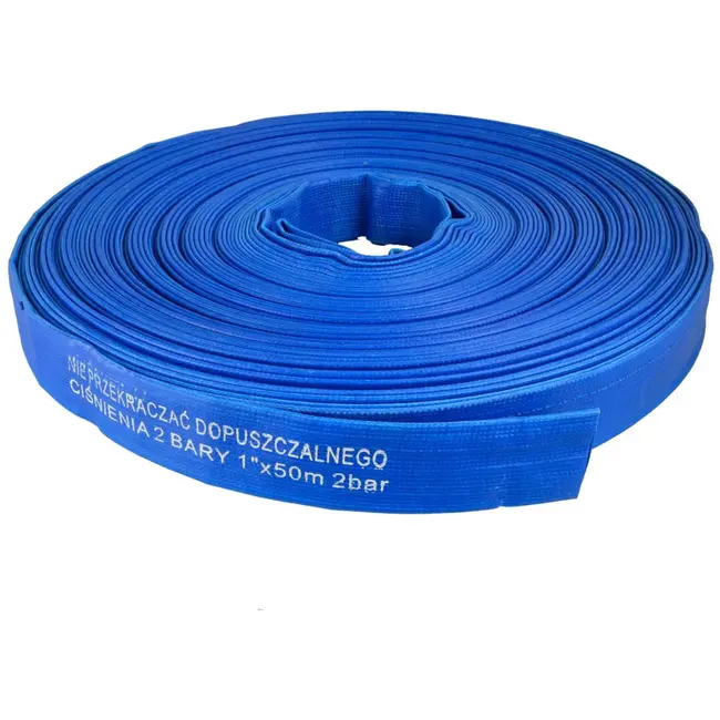 GEKO PVC layflat slang - 50 m - 2 bar - blauw - 1 inch