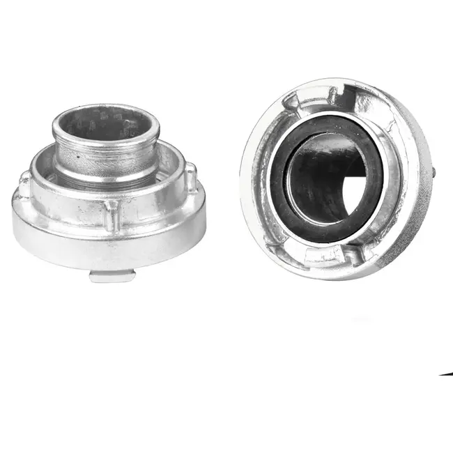 GEKO Adaptor voor brandweerslang - 52 mm - Aluminium - Corrosiebestendig - 2 stuks
