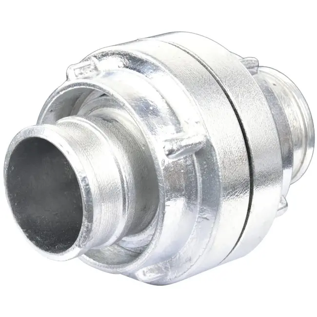 GEKO Adaptor voor brandweerslang - 52 mm - Aluminium - Corrosiebestendig - 2 stuks