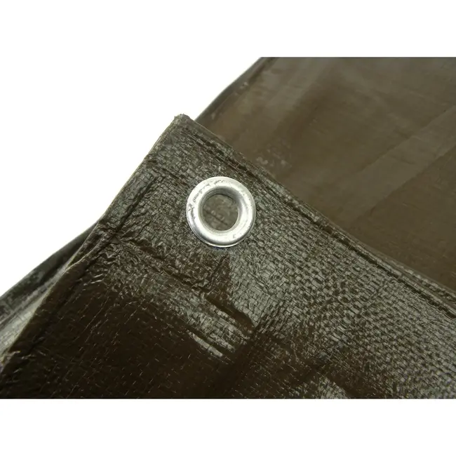 GEKO Superdikke dekzeil - 10x10m - bruin - 200g