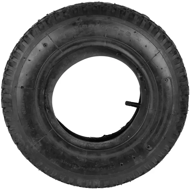 GEKO Kruiwagen binnen en buitenband - 4.00-8 - 120 kg draagkracht - 390 mm diameter - 2-laags