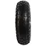 GEKO Rubber wiel - 2PR - 80 kg draagvermogen - 260 mm diameter - Stalen velg