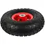 GEKO Rubber wiel - 2PR - 80 kg draagvermogen - 260 mm diameter - Stalen velg