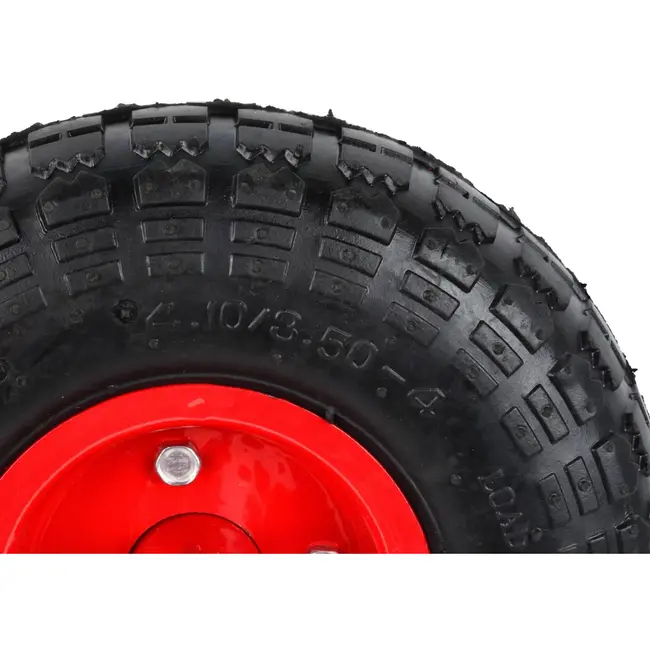 GEKO Rubber wiel - 2PR - 80 kg draagvermogen - 260 mm diameter - Stalen velg