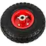 GEKO Rubber wiel - 2PR - 80 kg draagvermogen - 260 mm diameter - Stalen velg