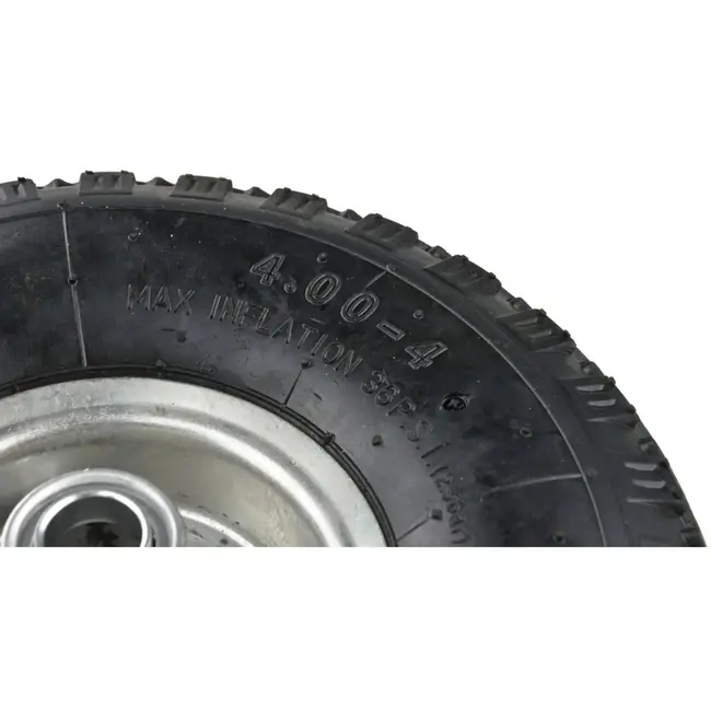 GEKO Rubber wiel voor kar - 275 mm diameter - 90 kg draagvermogen - Stalen velg
