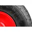 GEKO Rubberwiel voor kruiwagen - 90 kg draagkracht - 320 mm diameter - Met as inbegrepen