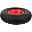 GEKO Rubberwiel voor kruiwagen - 90 kg draagkracht - 320 mm diameter - Met as inbegrepen