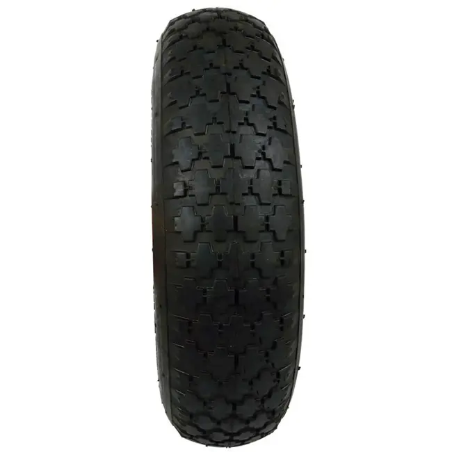 GEKO Rubberwiel voor kruiwagen - 90 kg draagkracht - 320 mm diameter - Met as inbegrepen