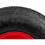 GEKO Rubberwiel voor kruiwagen - 90 kg draagkracht - 320 mm diameter - Met as inbegrepen