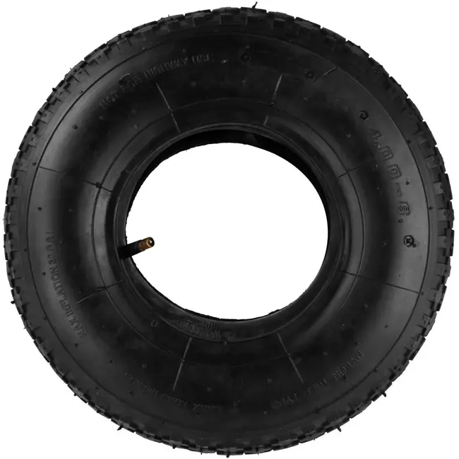 GEKO Banden met binnenband - 4.00-6 - 136 kg draagkracht - 2PR - Rubber