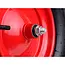 GEKO Rubberwiel - 100 kg draagkracht - Rode velg - Voor kruiwagens en karren