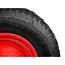 GEKO Rubberwiel - 100 kg draagkracht - Rode velg - Voor kruiwagens en karren