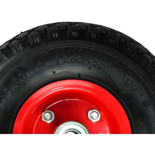 GEKO Pneumatisch wiel - 80 kg draagkracht - 255 mm diameter - Dubbele kogellagers