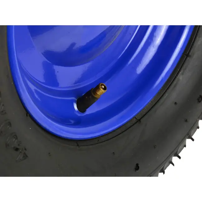 GEKO Blauw wiel - 140 kg draagkracht - 6-laags - Inclusief as - Voor kruiwagens en karren