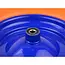 GEKO Oranje PU wiel - 4.00-8 - Blauw velg - 100 kg draagvermogen - Massief en duurzaam