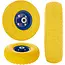GEKO Stevig PU-wiel voor kar - 260 mm - 80 kg draagvermogen - Metalen velg