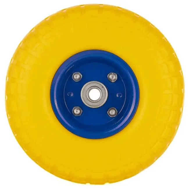 GEKO Stevig PU-wiel voor kar - 80 kg draagkracht - 260 mm diameter