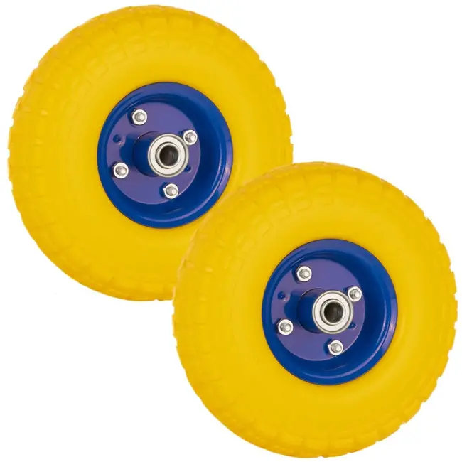 GEKO Stevig PU-wiel voor kar - 80 kg draagkracht - 260 mm diameter