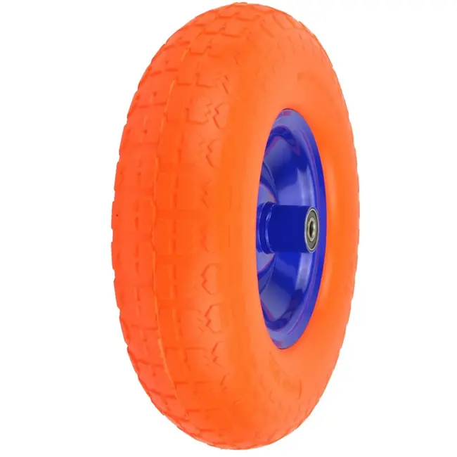 GEKO Wiel voor trolley - massief PU - hoge stabiliteit - 320 mm - met as