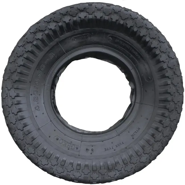 GEKO Banden - 4.00-8 - Voor kruiwagens en karren - 39 cm hoogte - 8,5 cm breedte