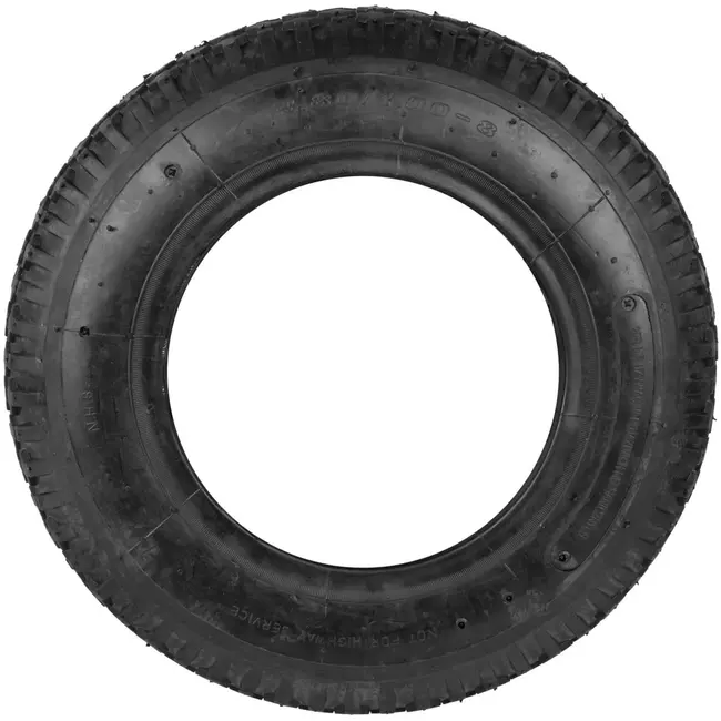 GEKO Banden - 4.00-8 - Voor kruiwagens en karren - 39 cm hoogte - 8,5 cm breedte