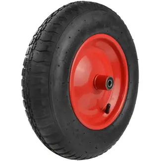 GEKO Rubber wiel - 3.50-8 - Stabiel & Duurzaam - Inclusief as