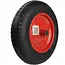 GEKO Rubberwiel voor kruiwagen - 3.25-8 - Duurzaam staal - Max. belasting 90 kg - Inclusief as