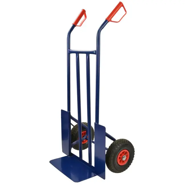 GEKO Handtrolley - 200 kg draagkracht - Sterke metalen constructie - Blauw
