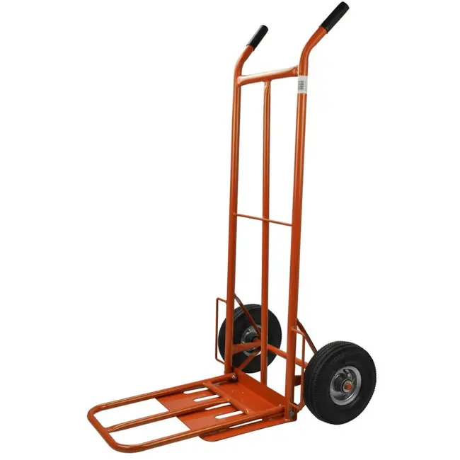 GEKO Handtrolley - 250 kg draagvermogen - 40x30 cm platform - Oranje