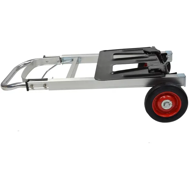 GEKO Opvouwbare handtrolley - 90 kg draagvermogen - Compact platform 35,5x24 cm - Rubberen wielen 15 cm