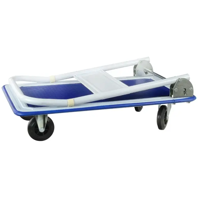 GEKO Platform transportwagen - 150 kg draagkracht - inklapbare handgreep - antislip oppervlak