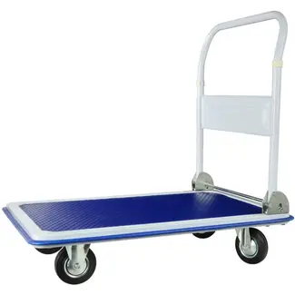 GEKO Platformwagen - Opvouwbare Handgreep - Antislip Oppervlak - 300 kg Laadvermogen