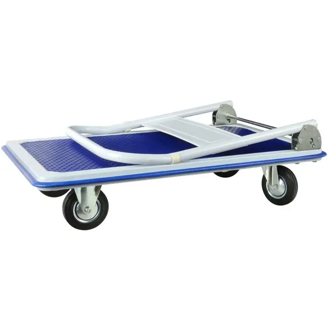 GEKO Platformwagen - Opvouwbare Handgreep - Antislip Oppervlak - 300 kg Laadvermogen