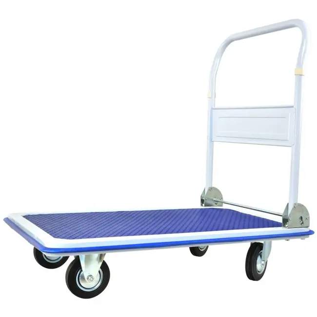 GEKO Platformwagen - Opvouwbare Handgreep - Antislip Oppervlak - 300 kg Laadvermogen