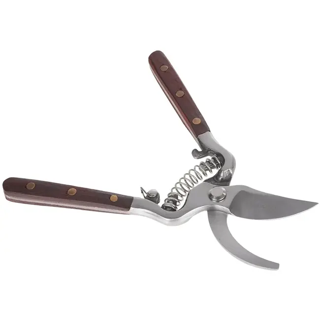 GEKO Bypass snoeischaar - Houten handvat - 200 mm - HCS staal - Precieze snede