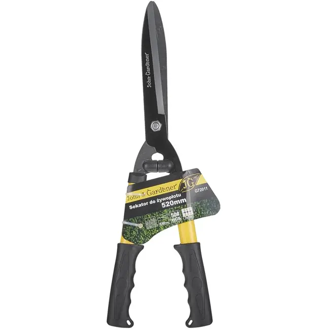 John Gardener Heggenschaar 520 mm - Teflon Gecoate Bladen - Ergonomische Handgrepen