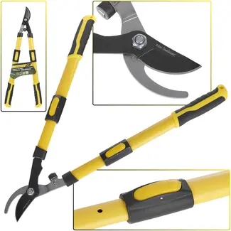 GEKO Telescopische takkenschaar - HCS staal - Teflon coating - 650-975 mm - Ergonomische grip